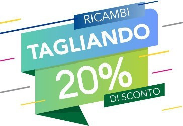 Tagliando: 20% di sconto su tutti i pezzi di ricambio