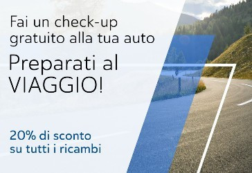 Preparati al viaggio… Fai un check-up gratuito alla tua auto!